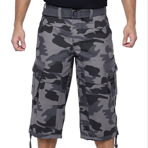 Pantaloncini Cargo Mimetici <span class=keywords><strong>da</strong></span> Uomo a Vita Media, Asciugatura Rapida, in Tessuto Oxford con Tasche, <span class=keywords><strong>Bermuda</strong></span> Casual - Product Image 1
