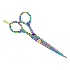 Premium German Stainless Steel Sharp <b>Blade</b> Right-Handed Professional <b>Barber</b> Hair Cutting Scissors Multi Color Finish Gold Screw - Product Image 3