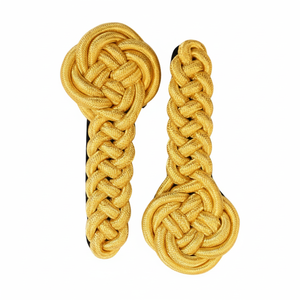 Plaques d'épaule torsadées en fil d'or réglables de haute qualité |   Épaulettes professionnelles pour uniformes d'équipement de défense personnelle - Product Image 4