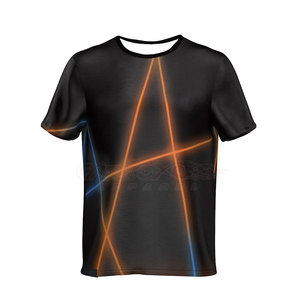 เสื้อยืดผู้ชายพิมพ์ลายโลโก้ตามสั่ง พิมพ์ลายแบบซับลิเมชั่น แห้งเร็ว ระบายเหงื่อได้ดี กันยับ 100% โพลีเอสเตอร์ เป็นมิตรกับสิ่งแวดล้อม - Product Image 1