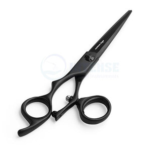 Premium Lefty Matte Black Swivel <b>Scissors</b> Ergonomic Design for Precision Hair Cutting Professional Salon Quality - Product Image 2
