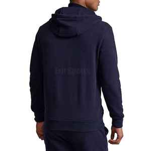 Sudadera con capucha de invierno para hombre con cremallera corta, personalizada, de algodón 100% de alto gramaje GSM, con bordado - Product Image 3