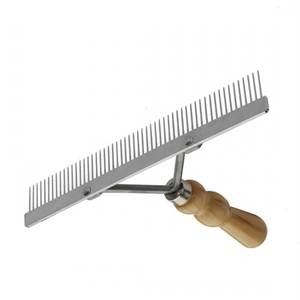 Peigne professionnel en bois Perth, en acier inoxydable, pour usage vétérinaire, réglable, réutilisable, modèle personnalisé PCW-01 - Product Image 1