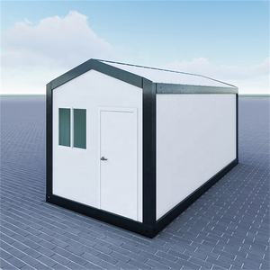 Fertighaus weiß 20ft winzige kosten günstige Hinterhof Schuppen Lagerung im Freien Schuppen Lagerhaus Container Scheune Haus - Product Image 4