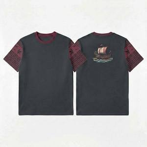 Camiseta de Hombre con Estampado Gráfico, Manga Corta, Algodón, Informal, Inspirada en Viajes, Ropa de Moda, Camisetas para Hombre - Product Image 4