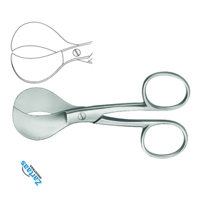 Modèle en acier inoxydable de haute qualité. Ciseaux ombilicaux USA 4,25 pouces, ciseaux gynécologiques, fabricant et exportateur - Product Image 4