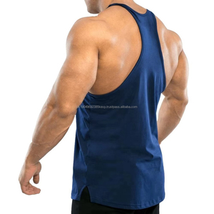 Camiseta sin mangas personalizada para hombre, de algodón de alta calidad, estilo casual y transpirable para entrenamiento, a precio económico. - Product Image 4