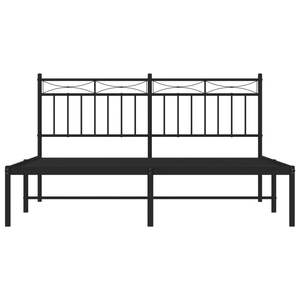 โครงเตียงเหล็กสีดำขนาดคิงไซส์ รูปทรงสี่เหลี่ยมผืนผ้า - Product Image 5