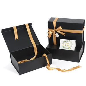 Custom Foldable Black <b>Magnetic</b> Paper <b>Box</b> for Premium <b>Gift</b> Packaging - Product Image 4