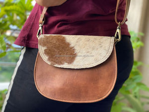 Nouvel arrivage de sac à main en cuir de fourrure pour femmes sac à main élégant en cuir véritable sac à provisions sac en fourrure de vachette - Product Image 5