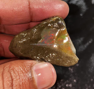 Opale d'Éthiopie naturelle de qualité A, Welo Fire, 32,92x24,55 à 44,68x33,55 mm, pierre précieuse brute fantaisie à huile, pour la fabrication de bijoux DIY - Product Image 4