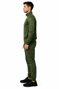 Conjunto Deportivo Verde Oliva para Hombre – Comodidad Invernal Premium y Estilo Deportivo - Product Image 2