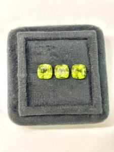 Peridoto natural en forma de cojín, gema facetada, olivino calibrado para la fabricación de joyas, de 3 mm a 10 mm, certificado. - Product Image 5