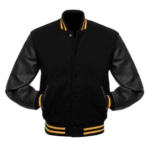 Nouvelle veste universitaire pour homme, style bomber Letterman, en polaire, veste de baseball personnalisée pour homme 2026 - Product Image 1