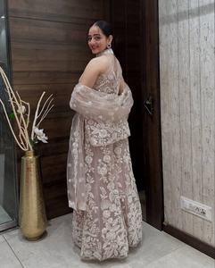 ชุดส่าหรีแบบ 3 ชิ้น ดีไซน์สวยทันสมัยสำหรับงานปาร์ตี้ ผู้หญิง แฟชั่น ใส่ได้ทุกฤดู ปรับแต่งได้ ราคาถูก - Product Image 5