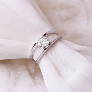 IGI/GIA Lab Grown Round Cut Diamond Vintage 14K Oro amarillo Boda/Anillo de compromiso Anillos finos unisex para aniversario perfecto - Product Image 5