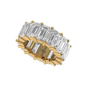 Nuevo Anillo de Diamante Cultivado en Laboratorio con Corte Radiante, Plata de Ley 925, Oro de 9K, 14K, 18K, Elegante Anillo de Compromiso y Joyería Fina para Mujer - Product Image 4