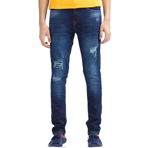 Jeans en denim pour homme, coupe slim vintage, design de logo personnalisé de haute qualité, prix raisonnable, pantalon skinny, hiver, streetwear hip hop - Product Image 1
