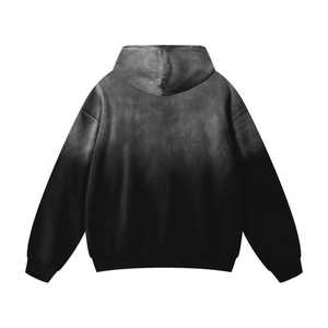 Sudadera Oversize con Lavado Ácido, Sudadera Vintage - Algodón Puro de Alto Gramaje Hecho a Mano con Lavado Monkey y Hombros Caídos - Product Image 5