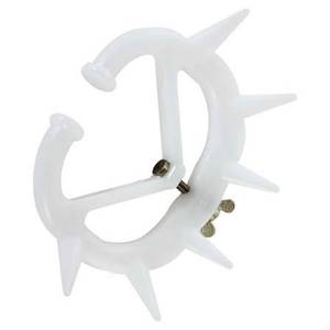 Premium White Plastic Calf Weaner Nose <b>Ring</b> with Spikes - <b>Stress</b> Free Anti Suckling Weaning Tool for Cattle & Dairy Calves - Product Image 4