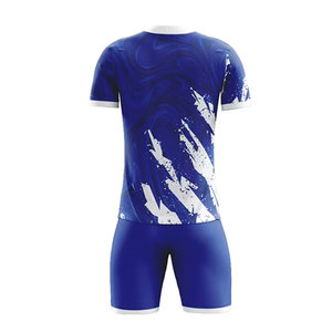 Uniforme de Fútbol Transpirable de Alta Calidad, 100% Poliéster, OEM, MOQ Bajo, Doble Costura, con Número, Nombre y Logotipo del Equipo - Product Image 3