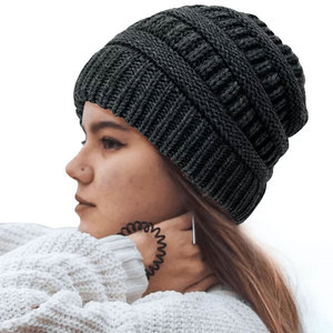 Gorro de Punto Grueso con Logotipo Personalizado, Gorro de Invierno Cálido y Suave, Gorro de Punto Térmico para Exteriores, Unisex, para Hombre y Mujer - Product Image 1