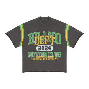 Ensemble Coordonné Homme 2026 : T-shirt Oversize à Motifs et Short – Style Streetwear Vintage Délavé, Tenue Décontractée Sportive d'Été 2 Pièces - Product Image 3