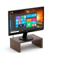 Support d'écran en bois Wudville, accessoire élégant pour bureau d'ordinateur