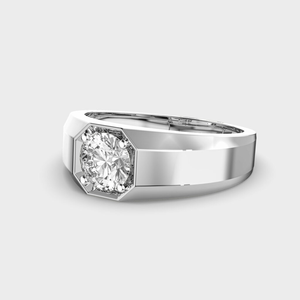 Anillo de Boda Clásico para Hombre en Plata de Ley 925 con Diamante Moissanita, Elegante, Duradero, Brillante, Joyería de Lujo para Compromiso, Regalo - Product Image 3