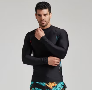 Camiseta deportiva de compresión de manga larga transpirable para hombre, para entrenamiento de MMA - Product Image 3