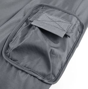 Blouson bomber coupe-vent décontracté à manches longues pour homme, en toile 100 % polyester, respirant et écologique, style hip-hop - Product Image 5