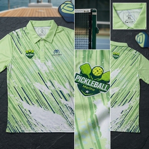 เสื้อโปโลพิคเกิลบอลแบบสั่งทำเสื้อโปโลแบบแห้งเร็วเสื้อทีมแห้งเร็ว OEM ODM - Product Image 3