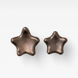 Boutons en laiton massif en forme d'étoile, poignées de meuble traditionnelles, tirettes de tiroir durables pour armoires - Product Image 3