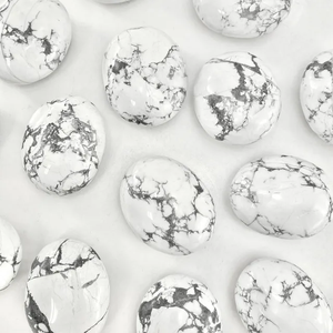 Pierres de quartz blanc ovales polies, pierres précieuses minérales pour la fabrication de bijoux - Product Image 4