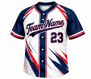 Uniforme de Béisbol Americano Personalizado con Rayas, Uniforme de Béisbol de Poliéster Transpirable de Secado Rápido, Manga Corta, Bordado, Venta al Por Mayor para Equipos - Product Image 3
