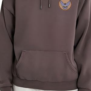 Sudadera con Capucha con Insignia de Águila Marrón, Corte Holgado, Estilo Urbano, Sudadera de Felpa de Algodón Premium, Logotipo Personalizado, OEM, ODM - Product Image 2