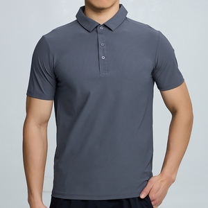 Polo pour homme, sweat-shirt, tissu respirant, vêtements de musculation, vêtements de sport, polos personnalisés avec logo - Product Image 4