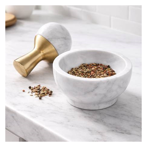 Novedad: Tarros de Sal de Mármol Ecológicos Hechos a Mano con Diseño Tradicional, Ligeros y de Lujo, Mortero y Pilón para Compradores Serios - Product Image 1