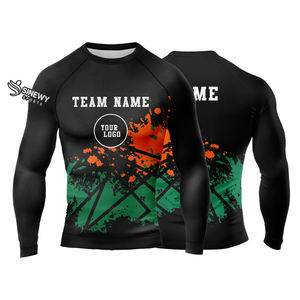 Rashguards de MMA Unisex al Por Mayor Más Vendidos, Hechos con Spandex/Nylon de Secado Rápido y Manga Larga a un Precio Razonable - Product Image 3