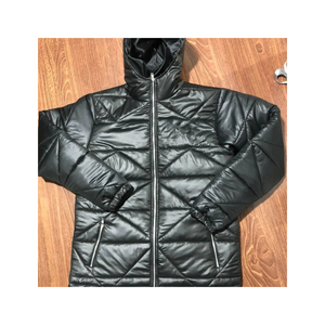 Blouson matelassé léger à capuche pour homme, isolant thermique, chaud, pour l'hiver et les activités de plein air, coupe ample et oversize - Product Image 3