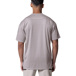 เสื้อยืดผู้ชายทรงหลวม ผ้าฝ้าย 100% หนัก 230gsm ระบายอากาศได้ดี เป็นมิตรกับสิ่งแวดล้อม คุณภาพสูง พร้อมปักลายตามสั่งและสกรีนพิมพ์ - Product Image 4