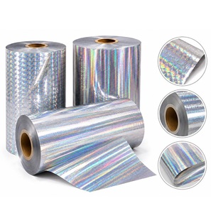 Rollo de Película Plástica Holográfica Arcoíris, Película BOPP Láser de Alto Brillo para Impresión de Etiquetas, Laminación y Decoración de Empaques Flexibles - Product Image 2