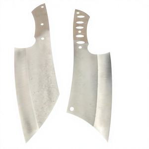 <b>Prime</b> Crafts International 2PCS DIY OEM Cleaver Style Chef Knife Blade Blank Heat Treated Stainless Steel 2.7mm Thick 295mm - Product Image 1