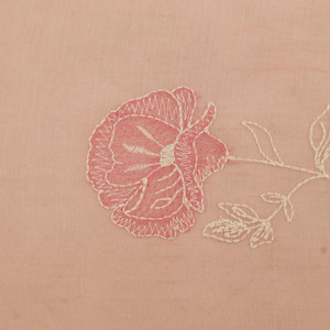 Tela de Bordado Premium con Textura de Malta, Tela de Poliéster Suave con Malla de Georgette y Encaje, Estampado Floral, Tela de Diseño para Vestidos de Novia - Product Image 4