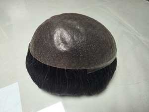 Taz Hair Bangladesh <b>Mens</b> Toupee Hair <b>Wig</b> with Skin Base 100% Density Remy Grade Kinky Straight and Deep Wave Styles - Product Image 5