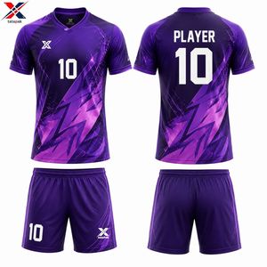 Ensemble de maillots de football sublimés à col en V, manches courtes, uniforme de joueur, polyester à séchage rapide, pour adulte, unisexe, toutes saisons, tenue d'équipe - Product Image 5