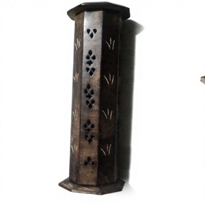 Bâtons d'encens sculptés en forme de mélange de bois de manguier modèle de tour de brûleur pour parfum d'ambiance en gros de l'Inde - Product Image 1