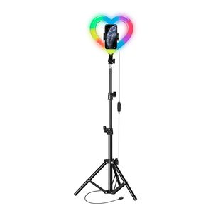PRO Live Stream 10\" Heart Shaped RGB Ring Light Premium Equipment for Live Streaming - Product Image 6