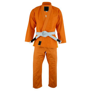 Kimono de Judo Orange Lavé Personnalisé Unisexe Confortable pour le Jiu-Jitsu Brésilien Arts Martiaux Léger et Respirant - Product Image 1