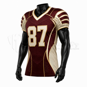 Jersey de Fútbol Americano Sublimado, Uniforme de Equipo Personalizado, Ropa Deportiva Transpirable, Proveedor OEM - Product Image 3